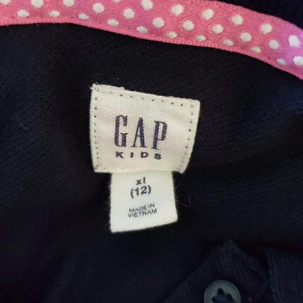 Gap Navy Long Sleeve Polo - Size XL (12)